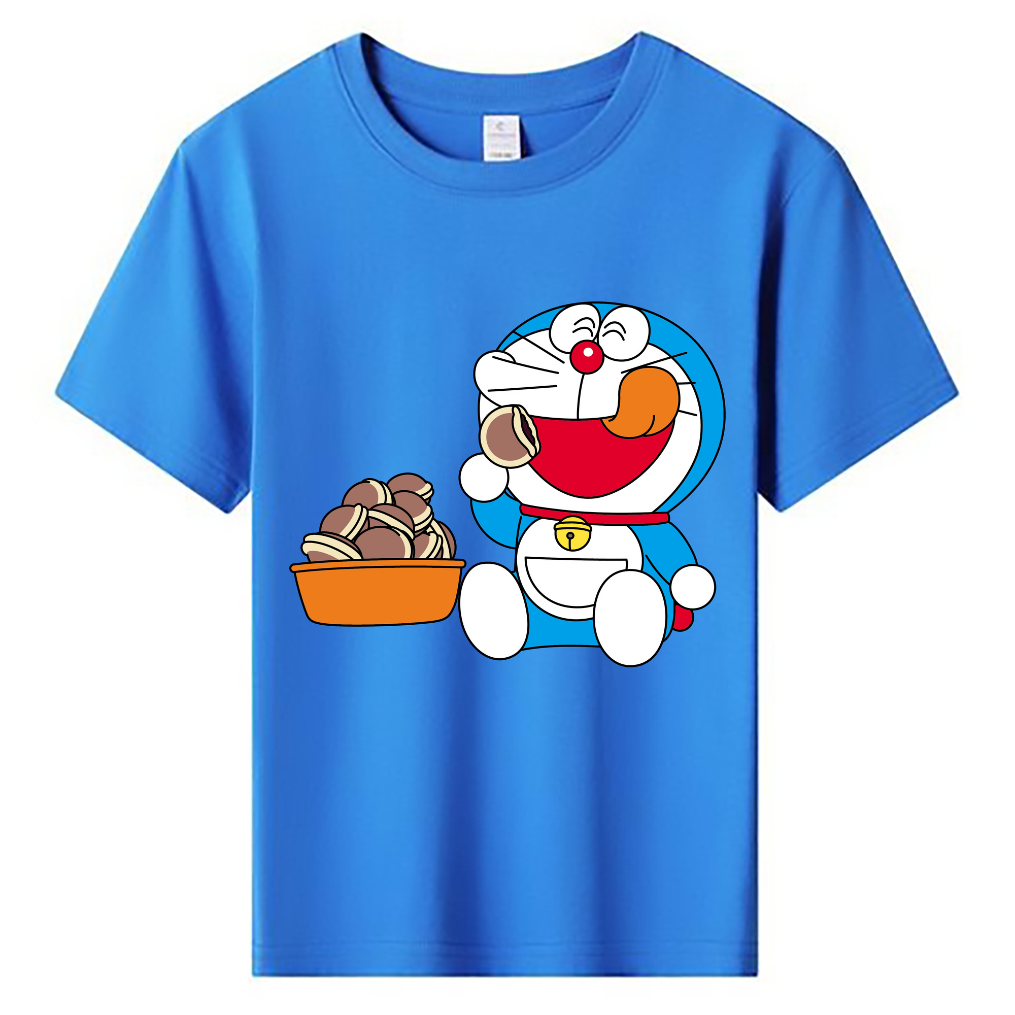 （画像用） ドラえもん Doraemon 綿100％キッズTシャツ（フロントプリント）